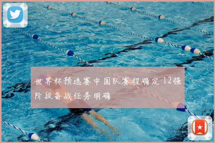 世界杯预选赛中国队赛程确定 12强阶段备战任务明确